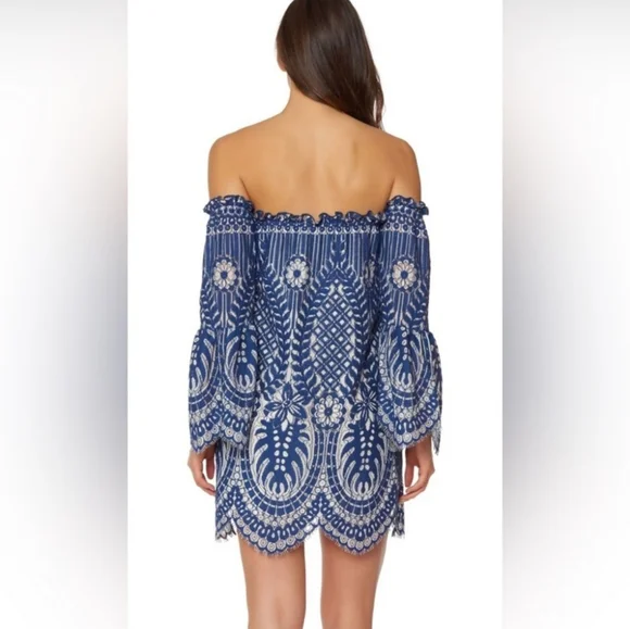 NWT Red Carter Blue Mini Dress/Swim Coverup - Picture 2 of 9